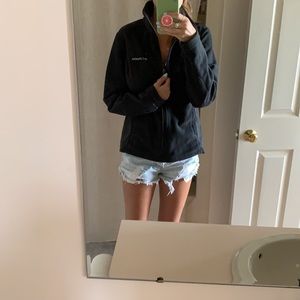 Woman’s Black Columbia Zip Up Fleece